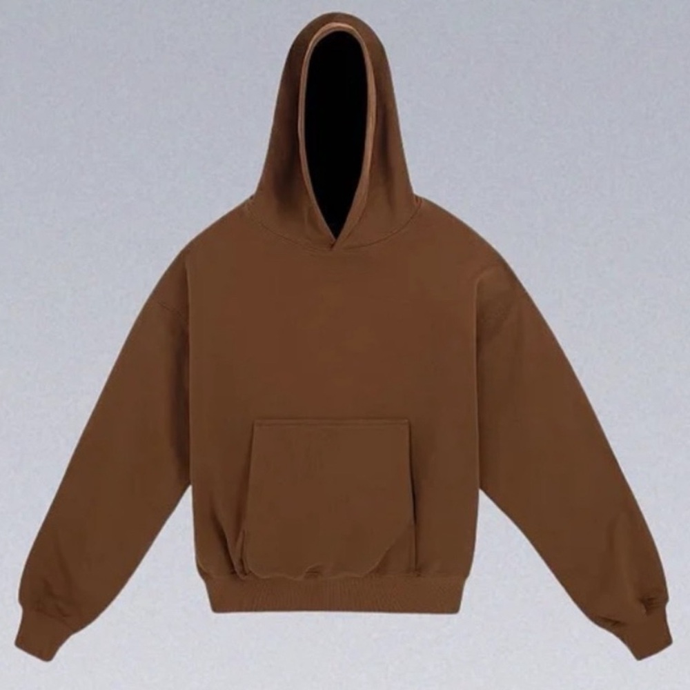 Yeezy x GAP Double Layer Hoodie Pullover in Brown Size Men's Medium